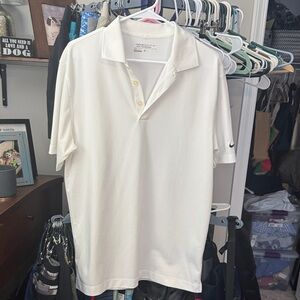 Nike Men's Cream Polo Shirt